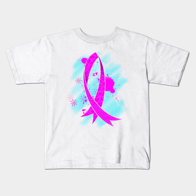 Breast cancer awareness for Elizabeth Kids T-Shirt by Jakoboc art